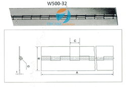 Bản lề W500-32
